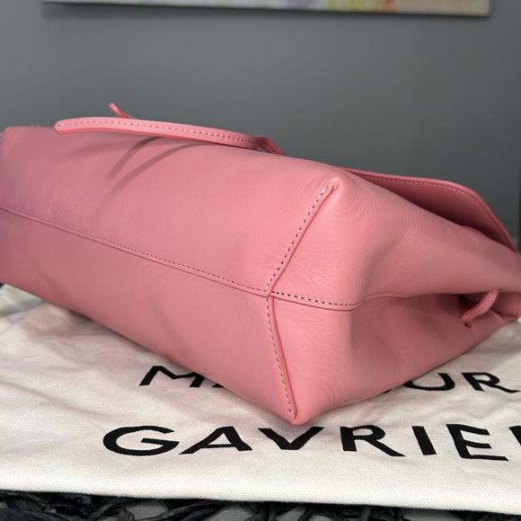 NWT- MANSUR GAVRIEL CALF LADY BAG — PEONY TOP HANDLE CROSSBODY - Picture 15 of 16